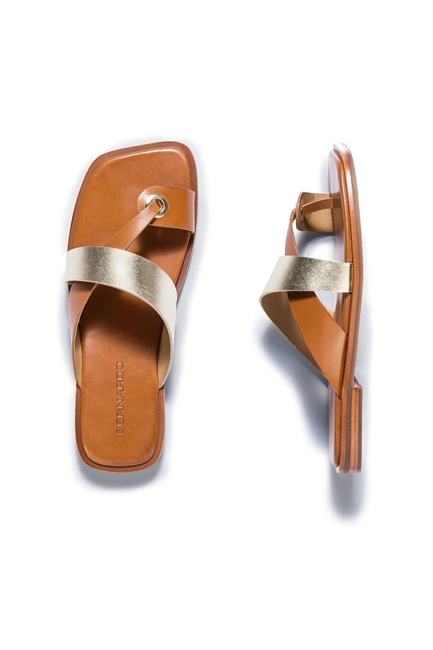Women's Amelia Sandals In Champagne/luggage Bernardo, Champagne/Luggage — фото 4