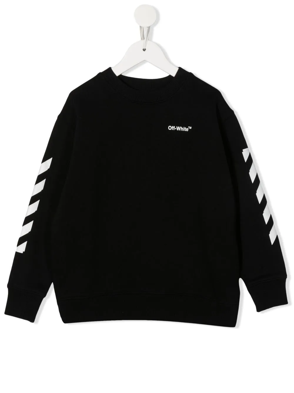 

Толстовка из органического хлопка с логотипом OFF-WHITE KIDS, черный