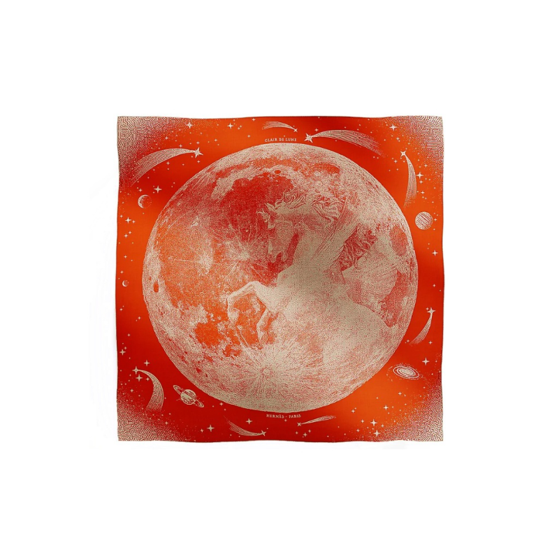 

HERMES Шелковый шарф Women's Red