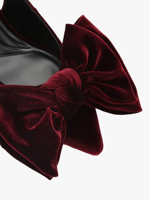 Туфли-лодочки Tilly Bow на каблуке kitten KG Kurt Geiger, Wine — фото 4