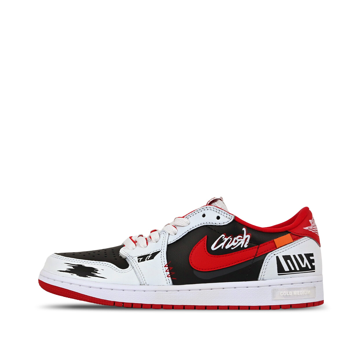 

Кроссовки Air Jordan 1 Vintage Basketball Shoes Unisex Low-top Black/Dark Obsidian/Total Orange, черный/оранжевый