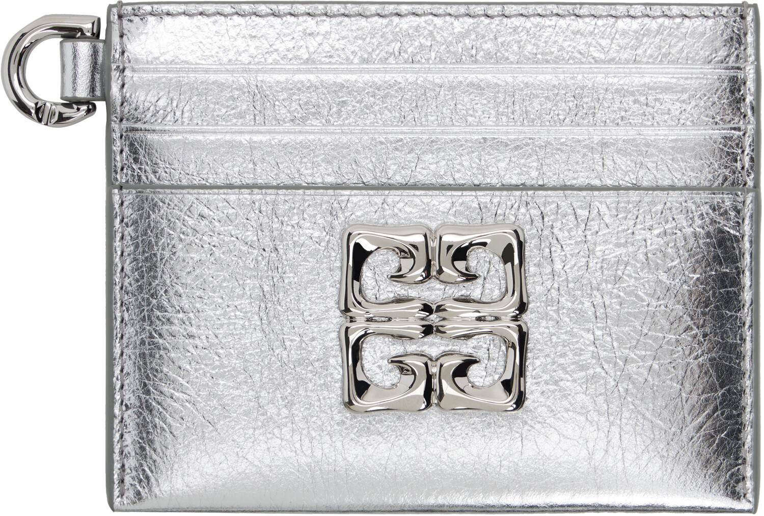 

Серебряный держатель для карт 4G Liquid Givenchy