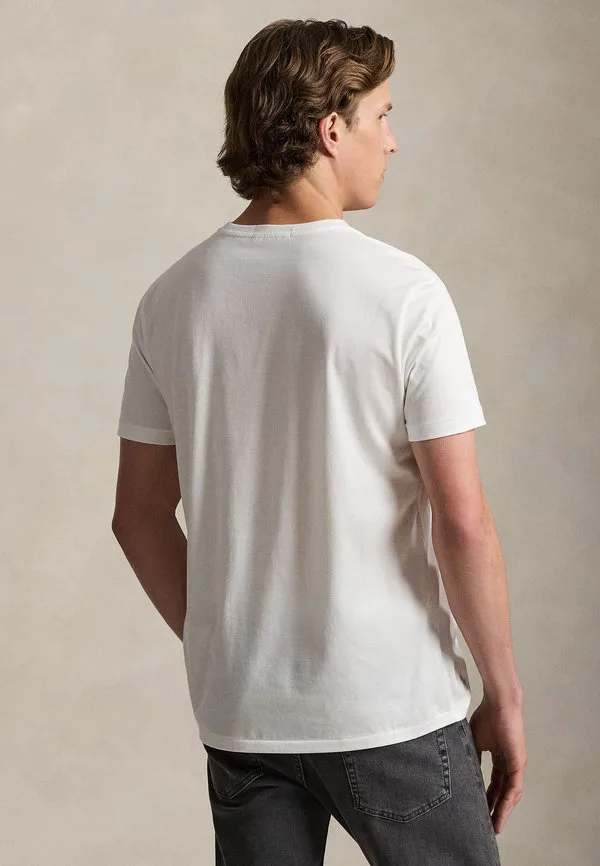 Футболка стандартного кроя lisle, базовая футболка Polo Ralph Lauren, White — фото 3