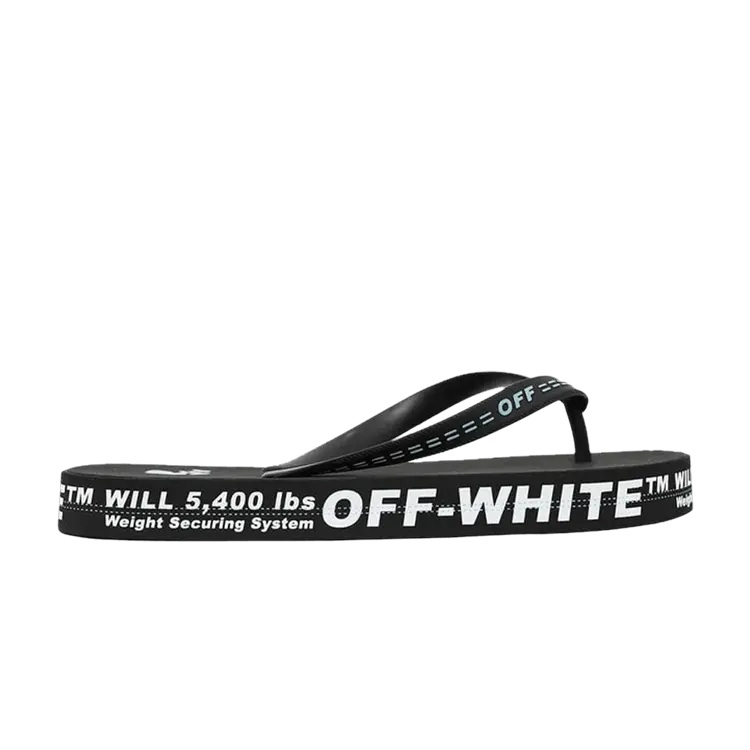

Кроссовки Off-White Industrial Flip Flops 'Weight Securing System - Black', черный