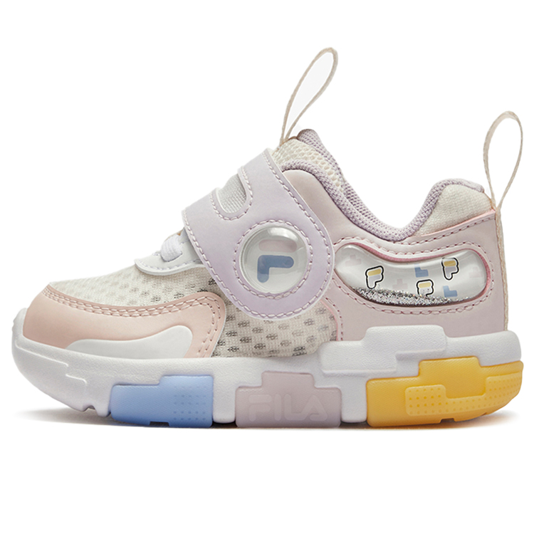 

FILA KIDS Низкие противоскользящие износостойкие детские туфли белого и розового цвета для младенцев и малышей