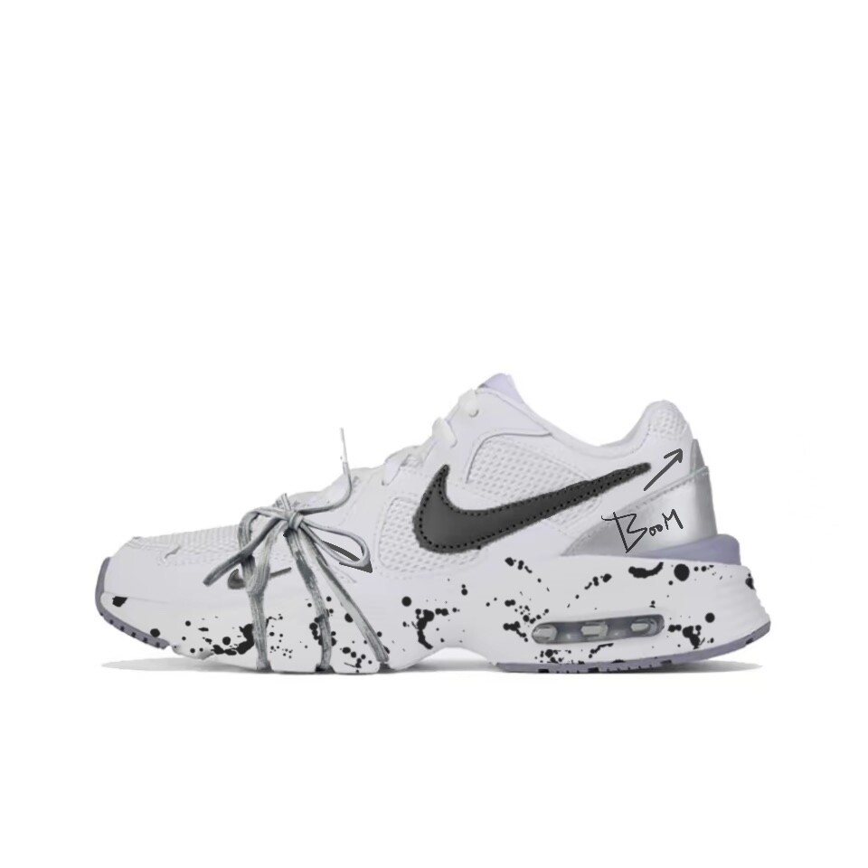 

Кроссовки Air Max Fusion женские с низким верхом, белый/черный Nike