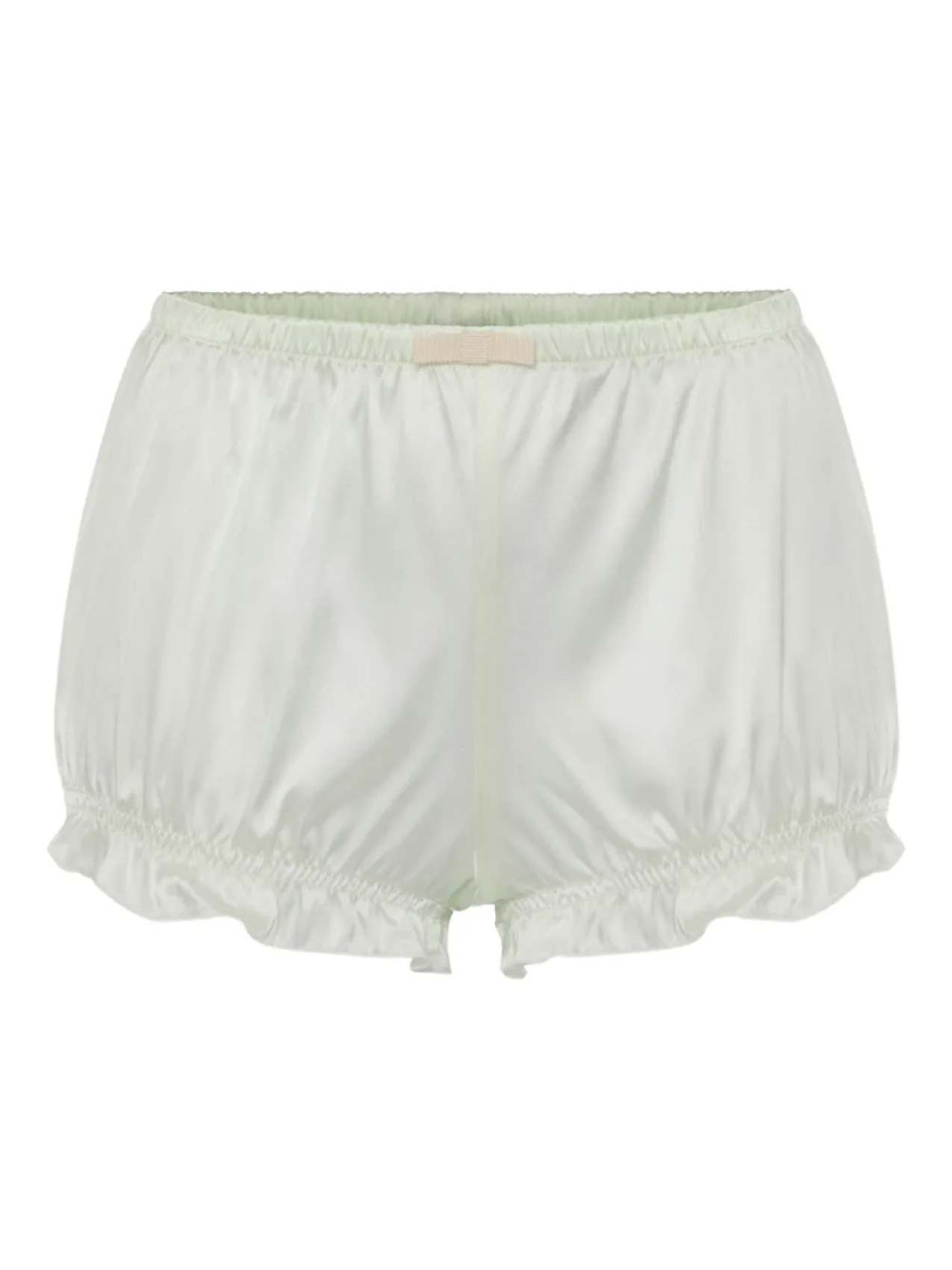 

Атласные шорты с бантом Elisabetta Franchi, зеленый