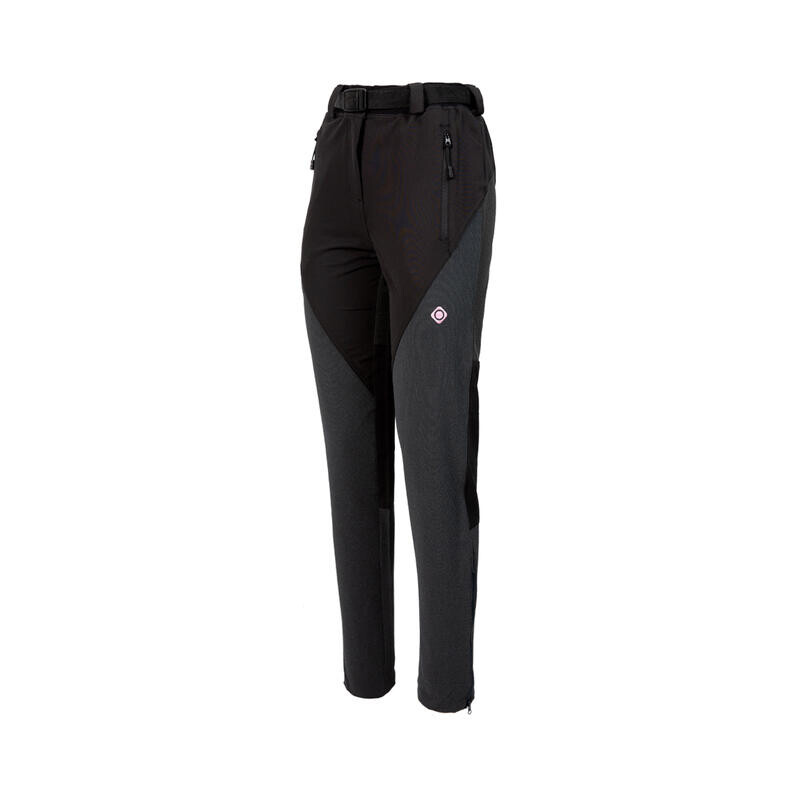 

Женские брюки Izas, цвет black/gris acero/light pink