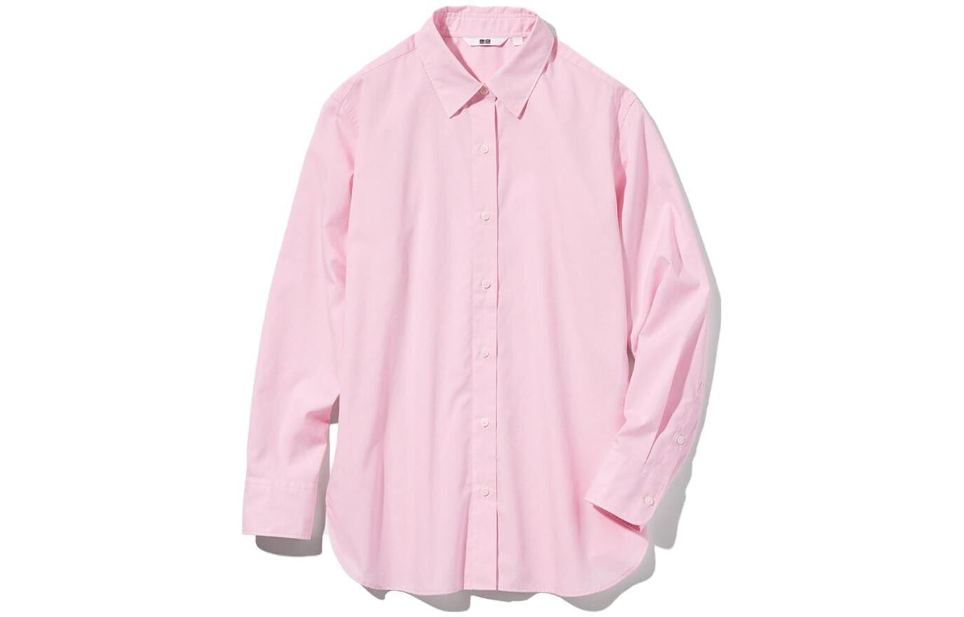 

Рубашка женская розовая Uniqlo