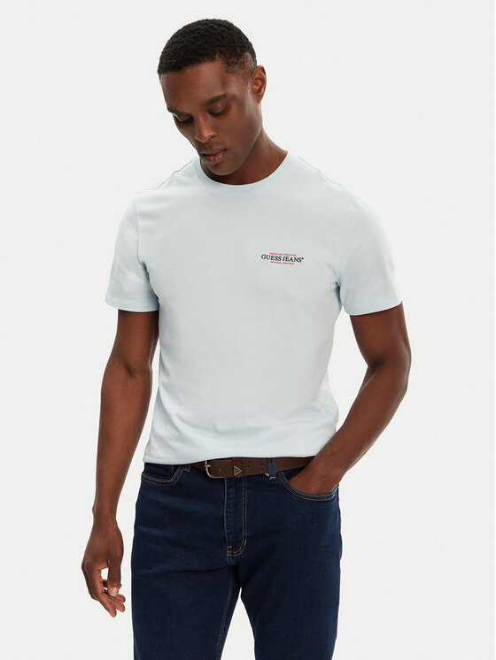 

Футболка обычного кроя M4YI55 K8HM0 Guess Jeans, голубой