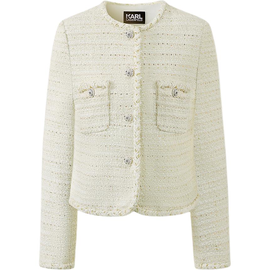 

Куртки и пальто KARL LAGERFELD SS24 Женские Белые KARL LAGERFELD / Karl Lagerfeld Jeans
