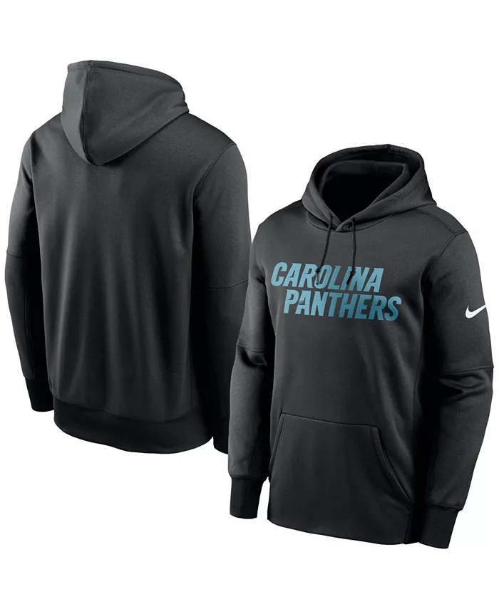 

Мужская черная толстовка с капюшоном Carolina Panthers Fan Gear Wordmark Performance Pullover Nike