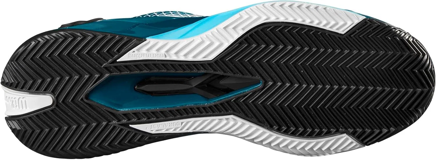 Кроссовки теннисные мужские Wilson Rush Pro 4.0 Clay, White/Blue Coral/Blue Atoll — фото 3