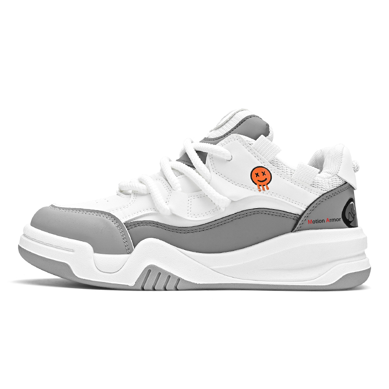 

Мужские низкие скейтерские кроссовки Motion Armor, бело-черные