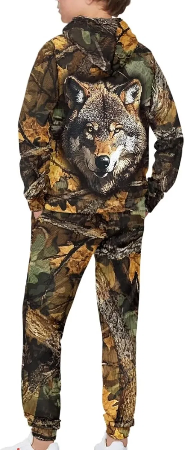 Детский спортивный костюм Camo Hunting Wolf doginthehole, 2 предмета — фото 3