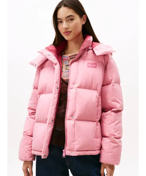 

Пуховик Аляска Relaxed fit Tommy Jeans, розовый