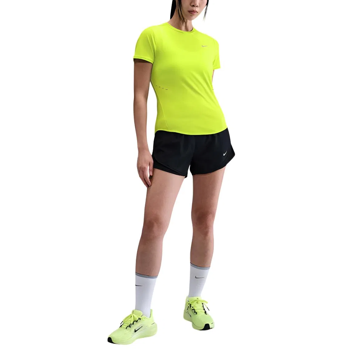 Футболка беговая Nike Dri-FIT зеленая