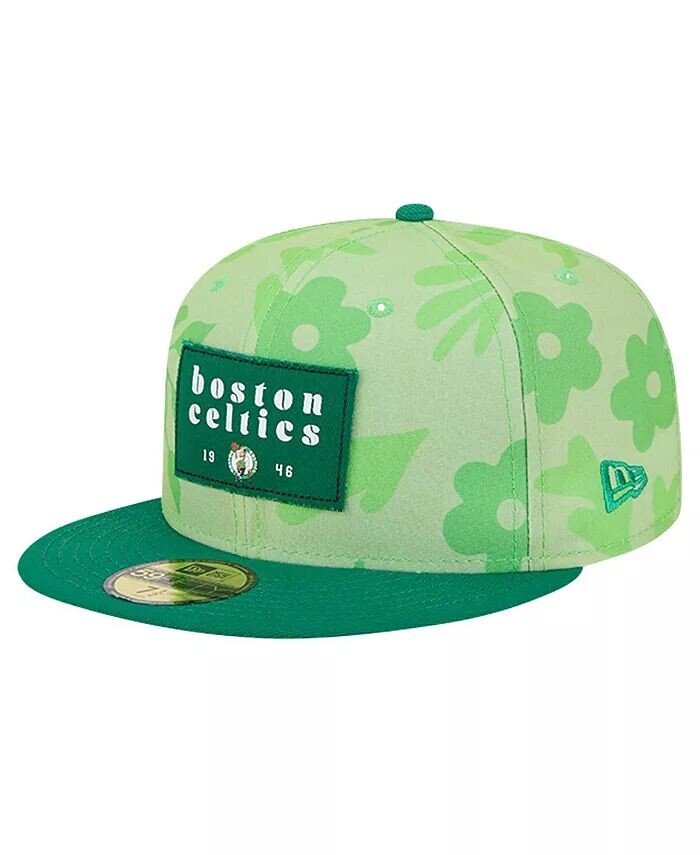 

Мужская кепка Kelly-Green Boston Celtics Palm Fronds 2-Tone 59FIFTY Fitted New Era