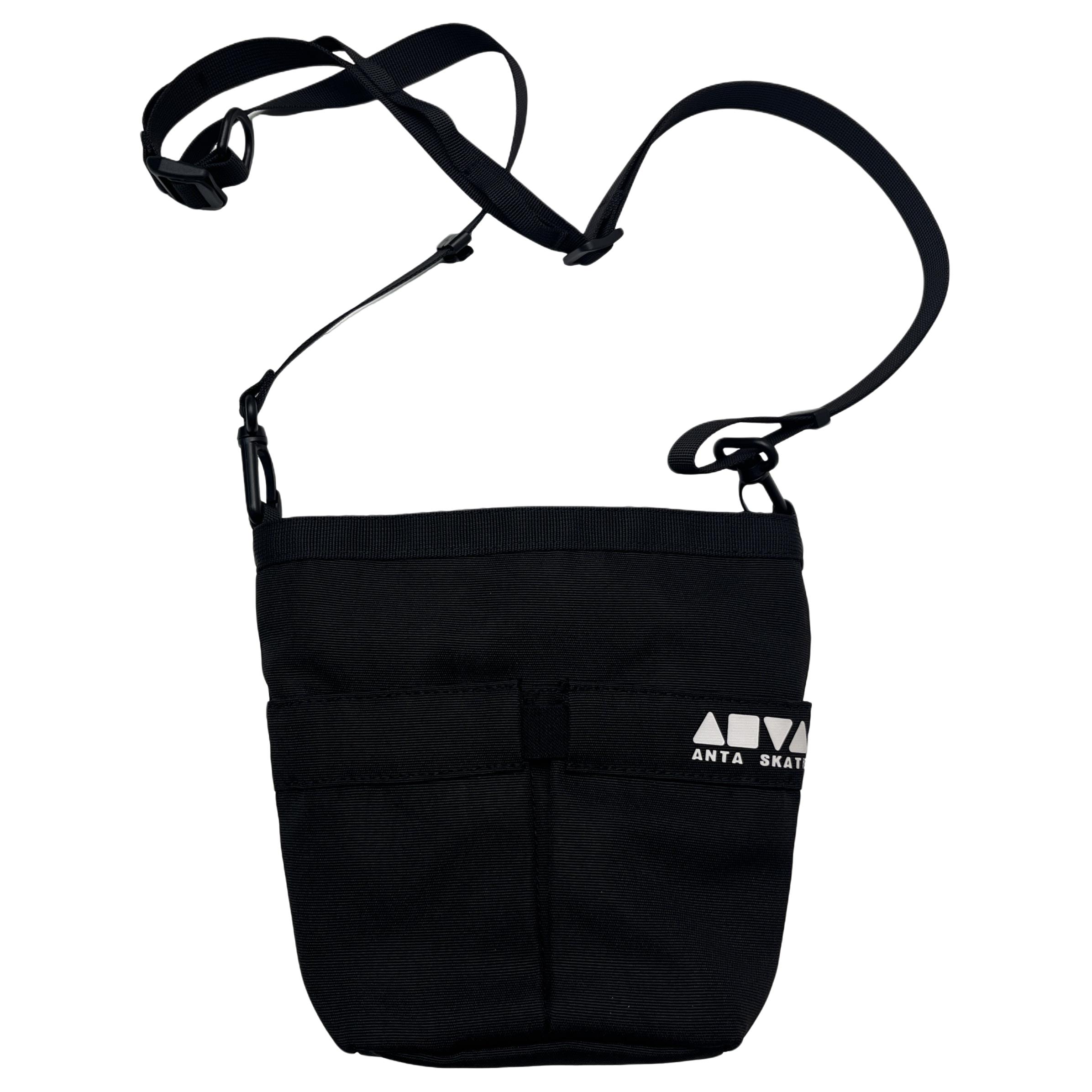 

ANTA Нейлоновая наплечная сумка через плечо унисекс базовая черная, Basic Black
