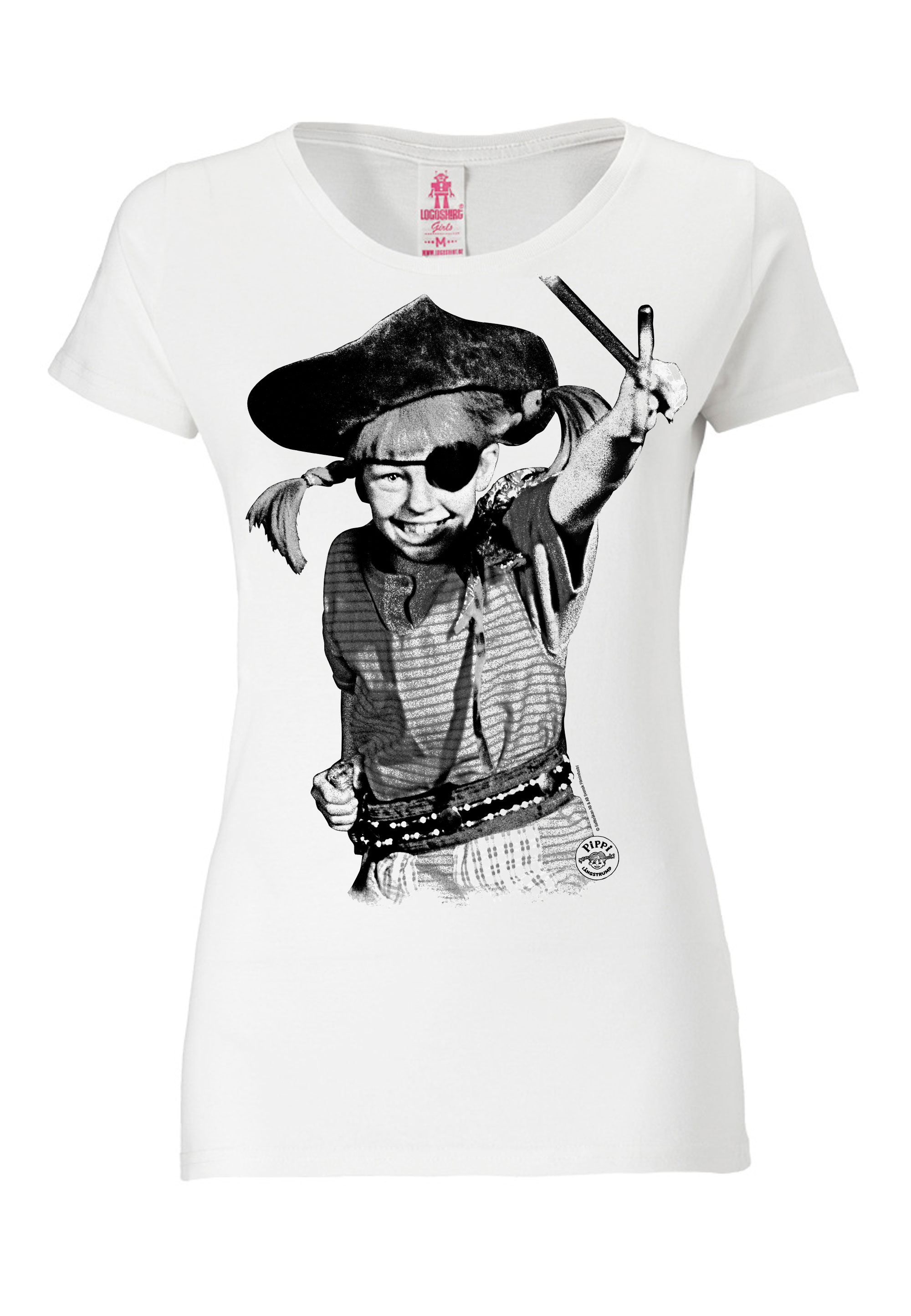 

Футболка Logoshirt Pippi Pirat Pirate Pippi Langstrumpf, цвет altweiss