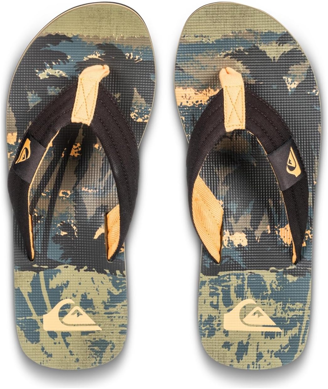 Мужские сандалии Quiksilver Molokai Layback II с трехточечным ремешком, Iris Leaf — фото 4