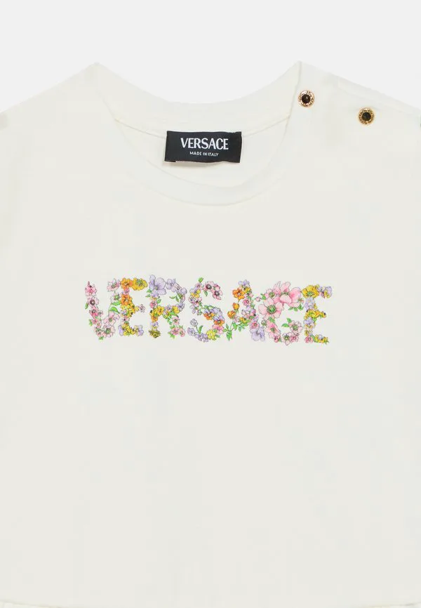 Платье-Комбинезон с логотипом rompers в цвету Versace, Bianco/Multi-Coloured — фото 3