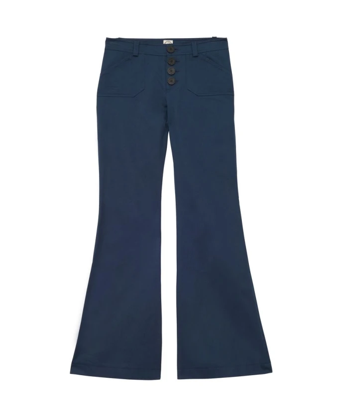 

Брюки Charlotte Marine e из хлопка Ines De La Fressange Paris, синий