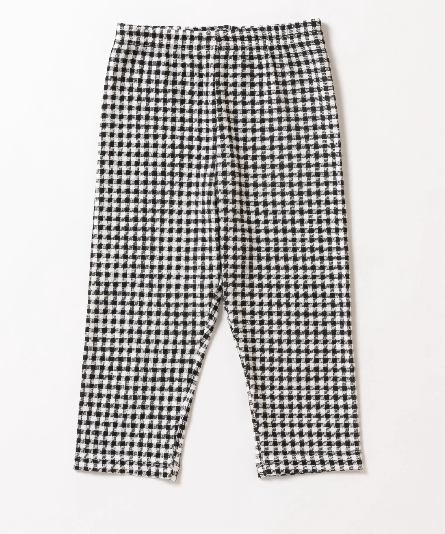 Леггинсы с принтом 6 дюймов Ever Closet, Gingham check black — фото 4