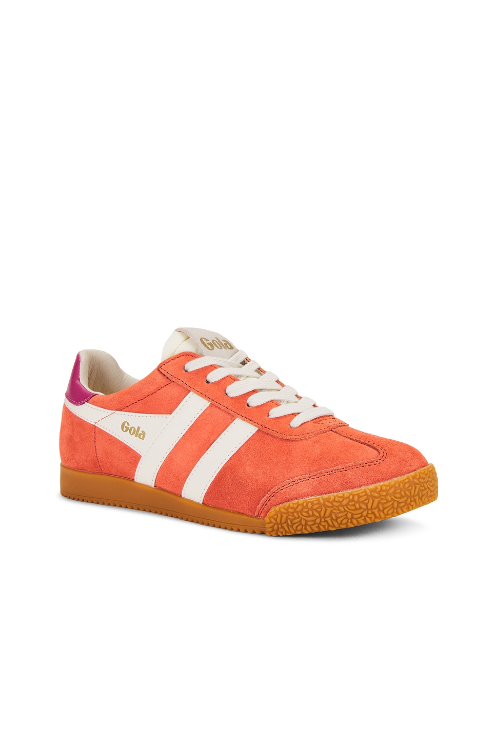 Кроссовки из замши для женщин Grandslam Gola, coral & off white & gum — фото 2