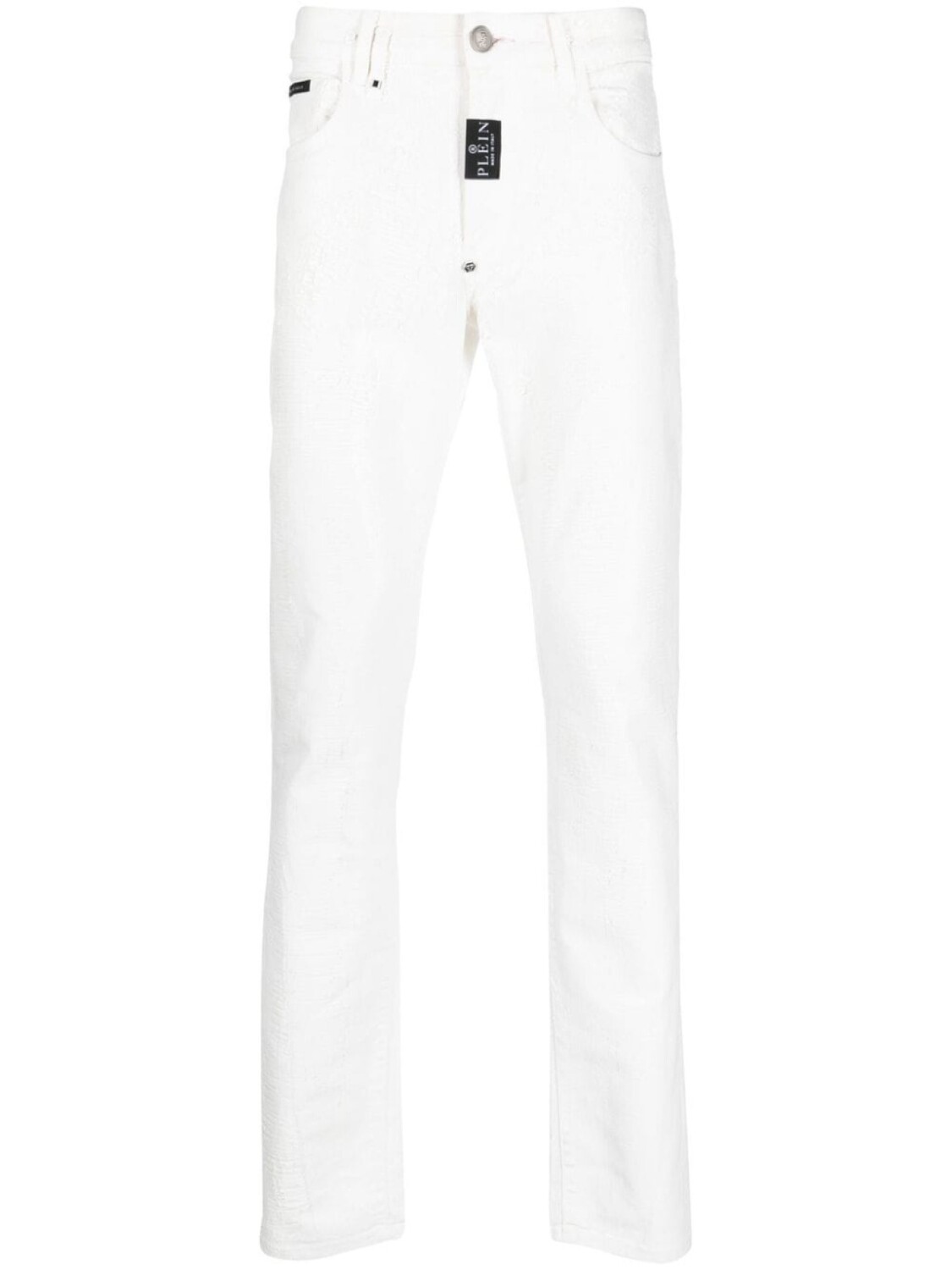 

Philipp Plein прямые джинсы, белый