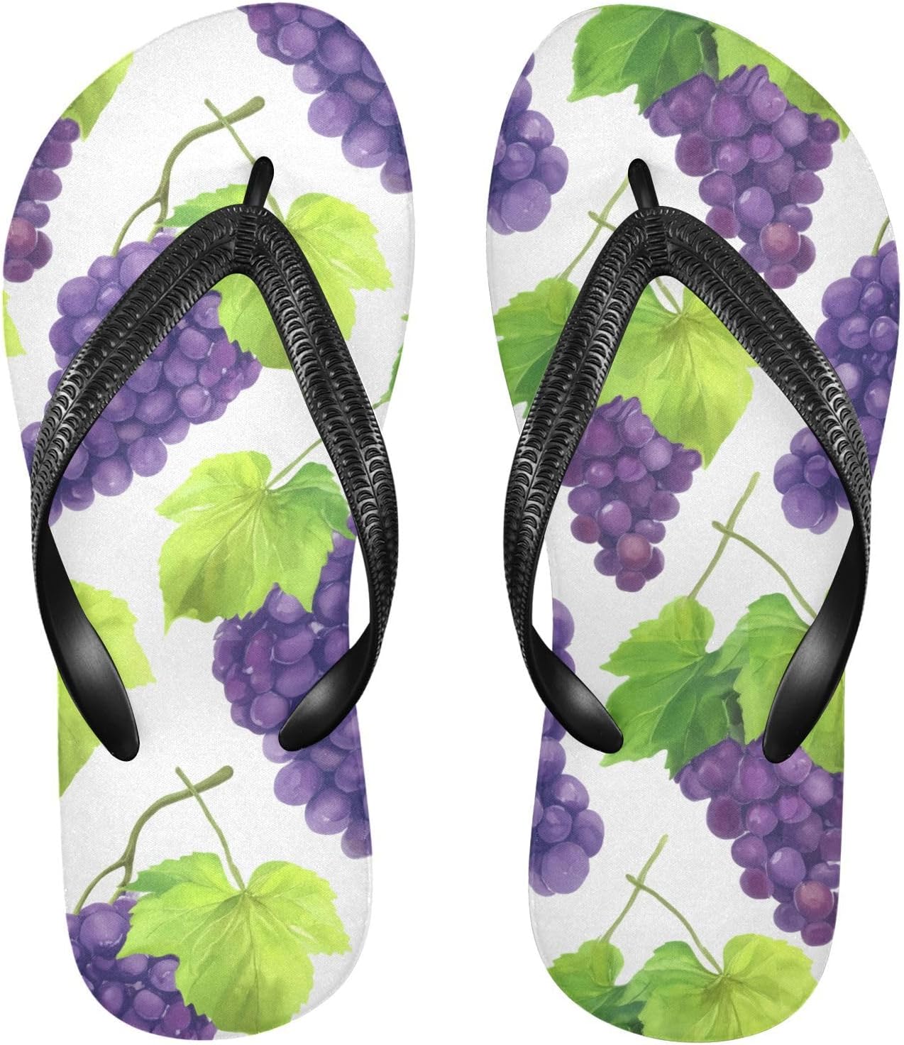 

Белые шлепанцы «Виноградные листья», пляжные сандалии-вьетнамки, резинескользящие летние тапочки для мужчин и женщин, для прогулок Sinestour