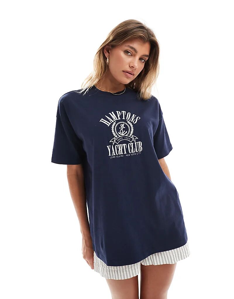 

Футболка свободного кроя Miss Selfridge Hamptons