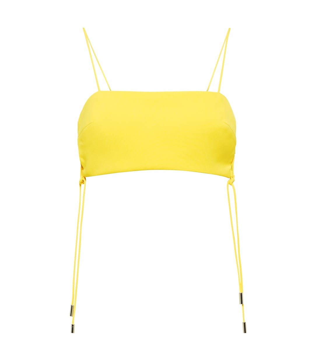 

Бюстгальтер-бралетт со шнуровкой David Koma, желтый