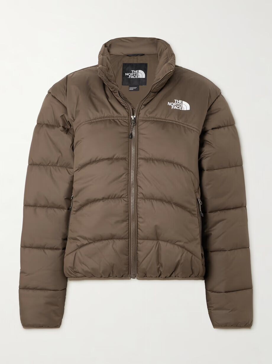 

Стеганая утепленная куртка из рипстопа 2000-го года The North Face, коричневый