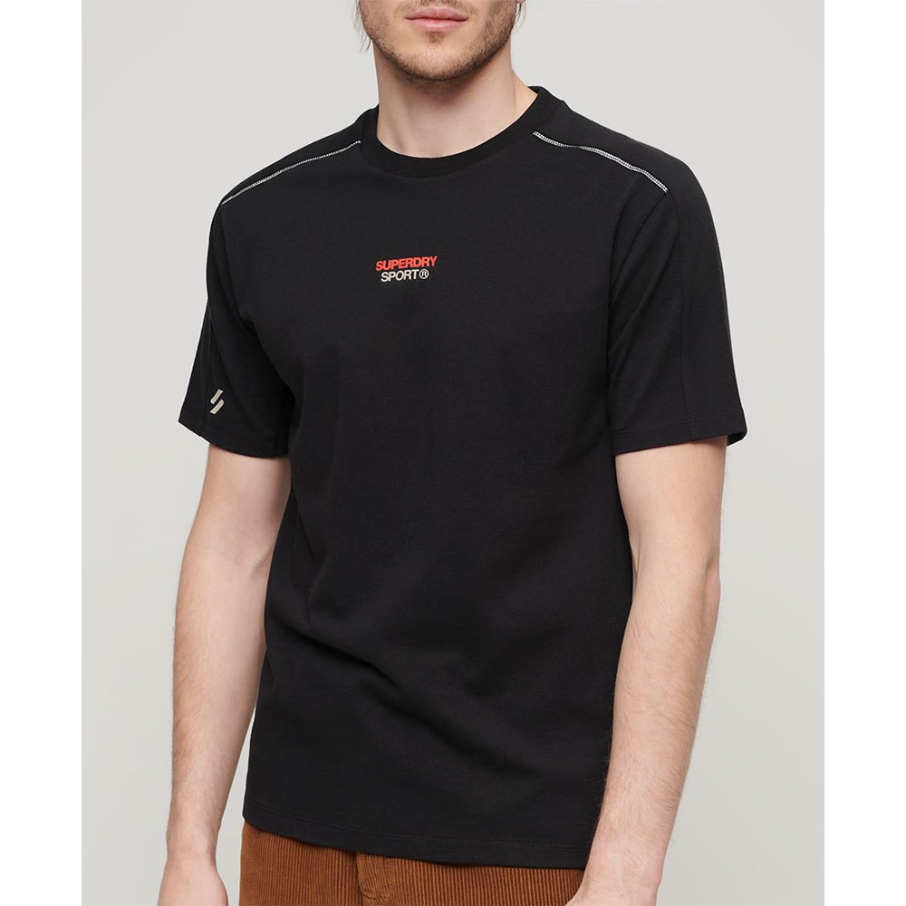 

Футболка с коротким рукавом Superdry Sport Tech Logo Relaxed, черный