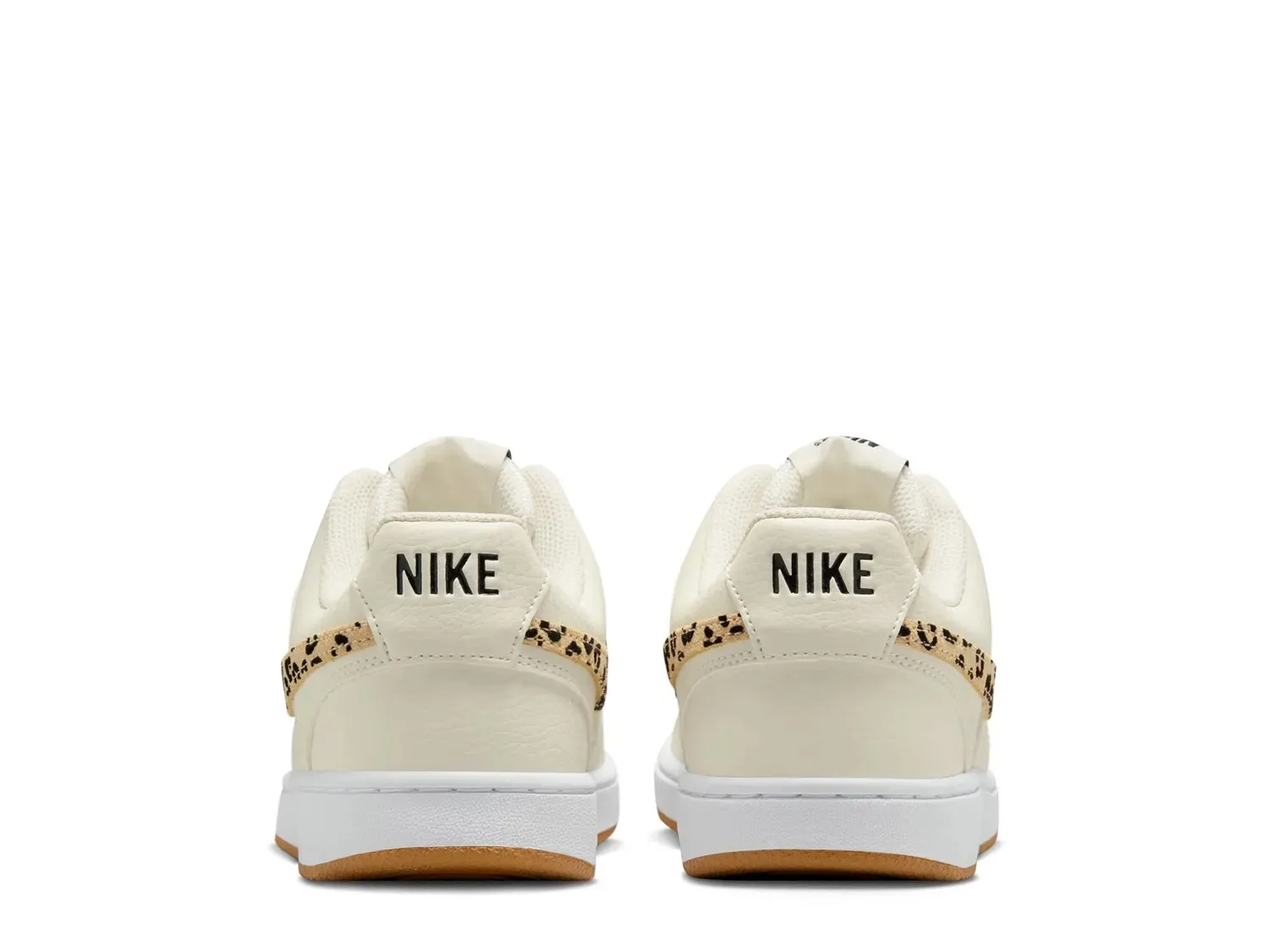 Кроссовки Nike Court Vision Low Next Nature — женские, бежевый с леопардовым принтом — фото 2