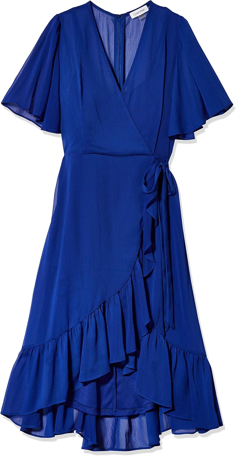 

Женское платье Calvin Klein с рукавами-крылышками, Ultramarine