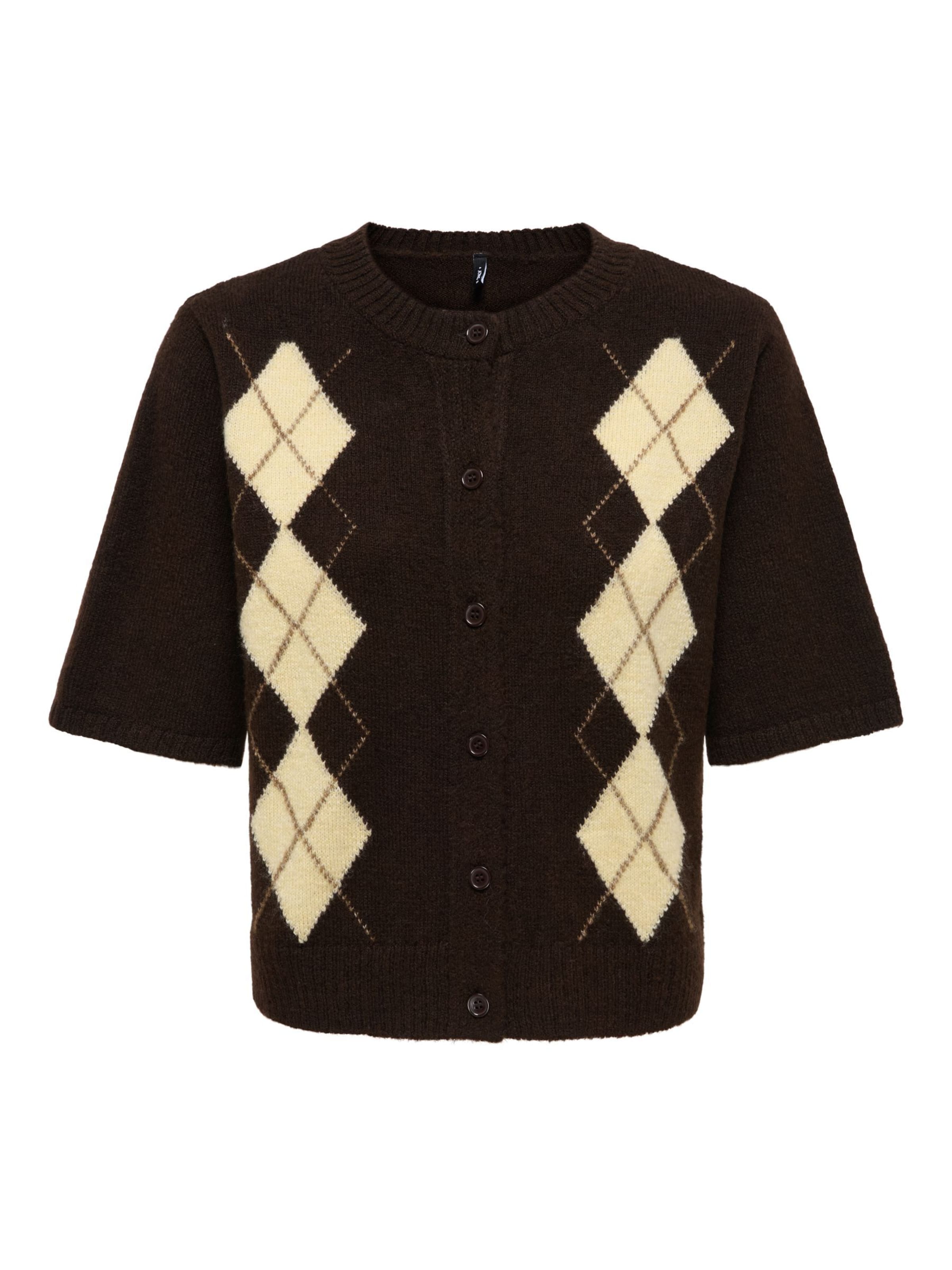 

ONLY Кардиган 'ONLarzi' вязаный, коричневый