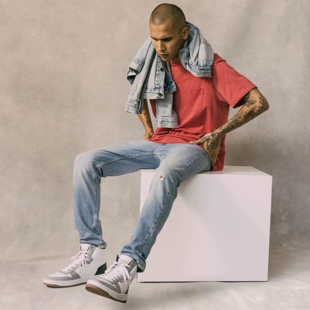 Мужские кроссовки Levi's Drive Hi, черный — фото 4