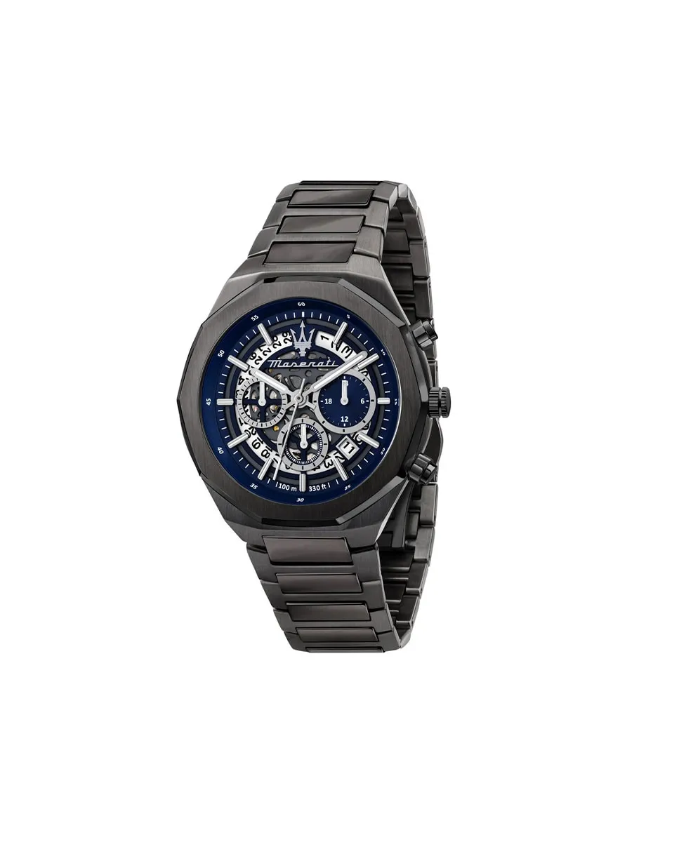 

Мужские часы Stile R8873642012 из стали с серым ремешком Maserati, серый