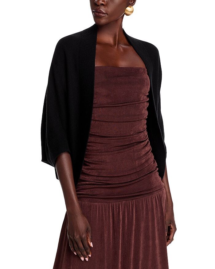 

Кашемировый кардиган-кокон C by Bloomingdale C by Bloomingdale's Cashmere, черный