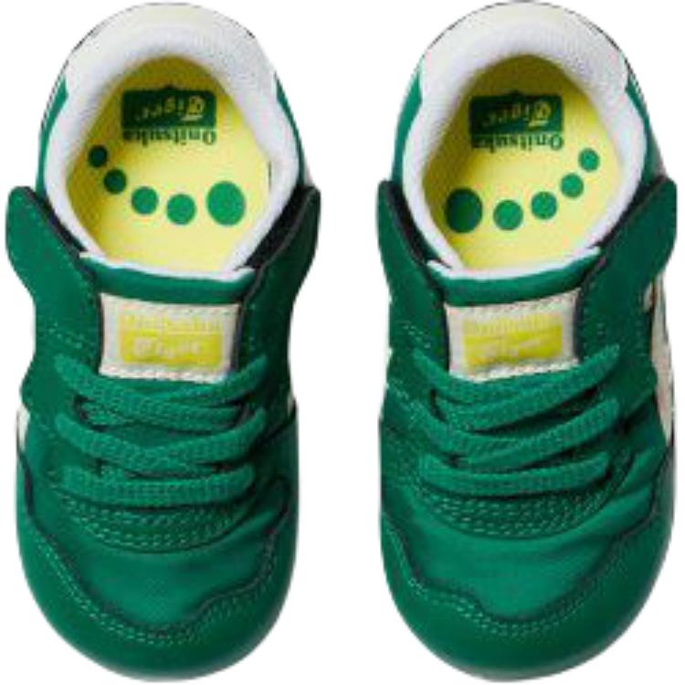 Низкие детские туфли SERRANO для младенцев и малышей Onitsuka Tiger, зеленый — фото 4