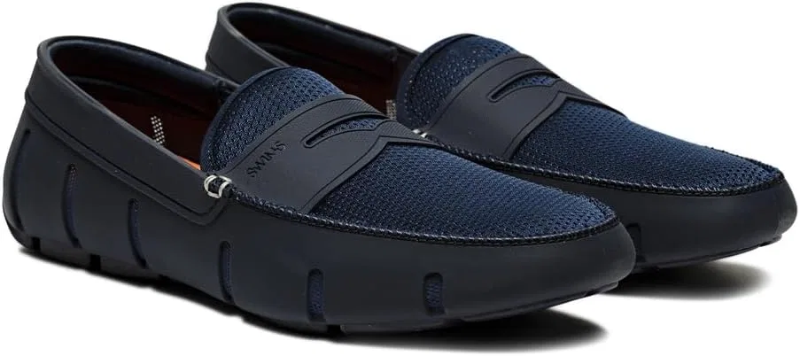 Мужские лоферы Swims Penny Loafer из нейлона и резины, без шнурков, черные/угольно-серые/темно-синие — фото 2
