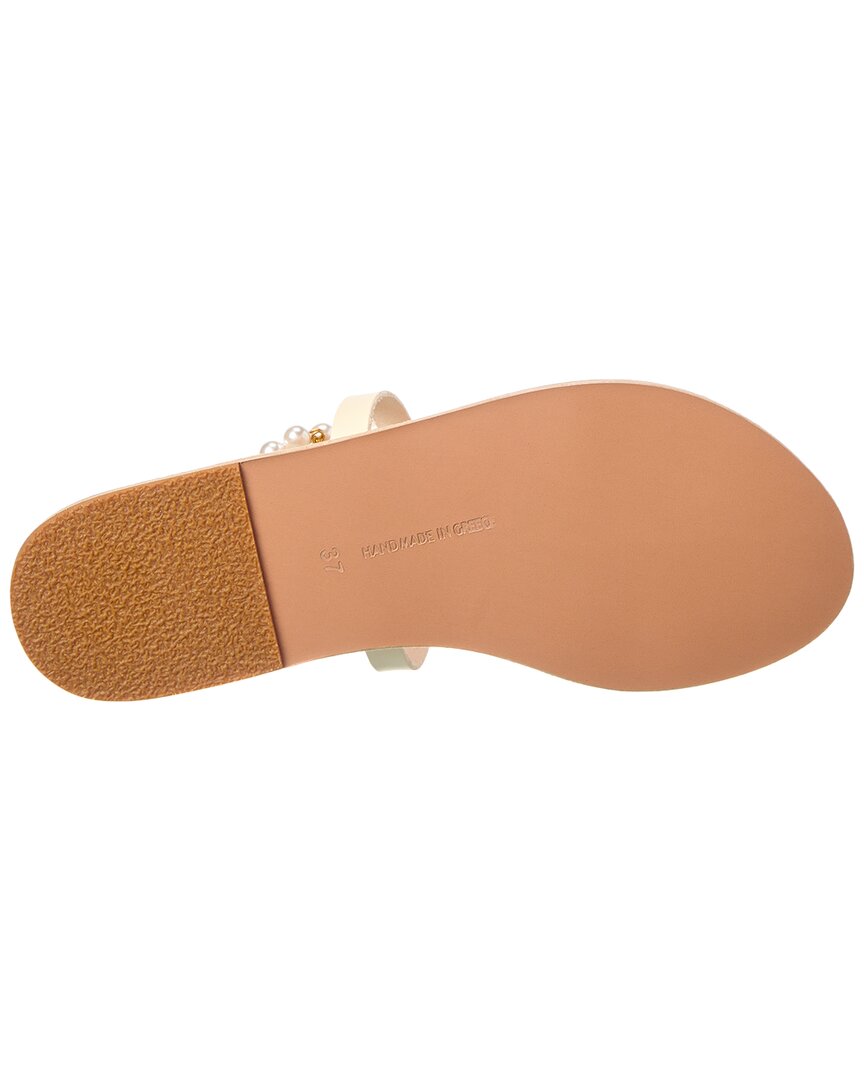 Древнегреческие сандалии Smirni Кожаные сандалии Ancient Greek Sandals, белый — фото 4