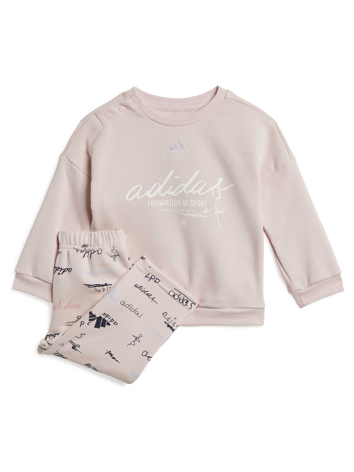

Спортивный костюм Adidas Sportswear Brand Love Joggers Set Kids, бежевый