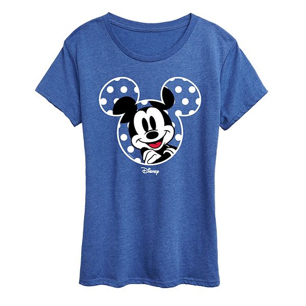 

Футболка с принтом ушей Микки Мауса в горошек Disney, Heather Royal Blue, Синий, Футболка с принтом ушей Микки Мауса в горошек Disney, Heather Royal Blue
