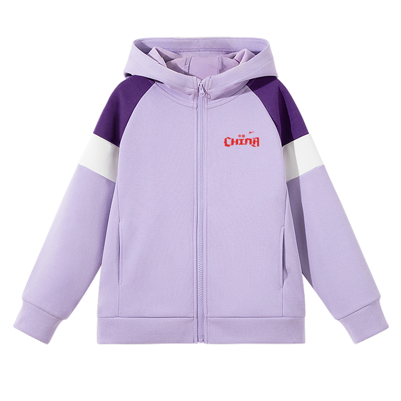 

Детский худи WARRIOR, фиолетовый/h красный china k