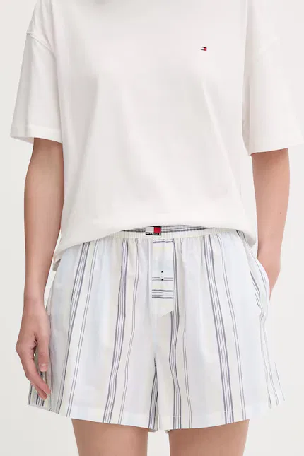 Пижамные шорты хлопковые Tommy Hilfiger, белый
