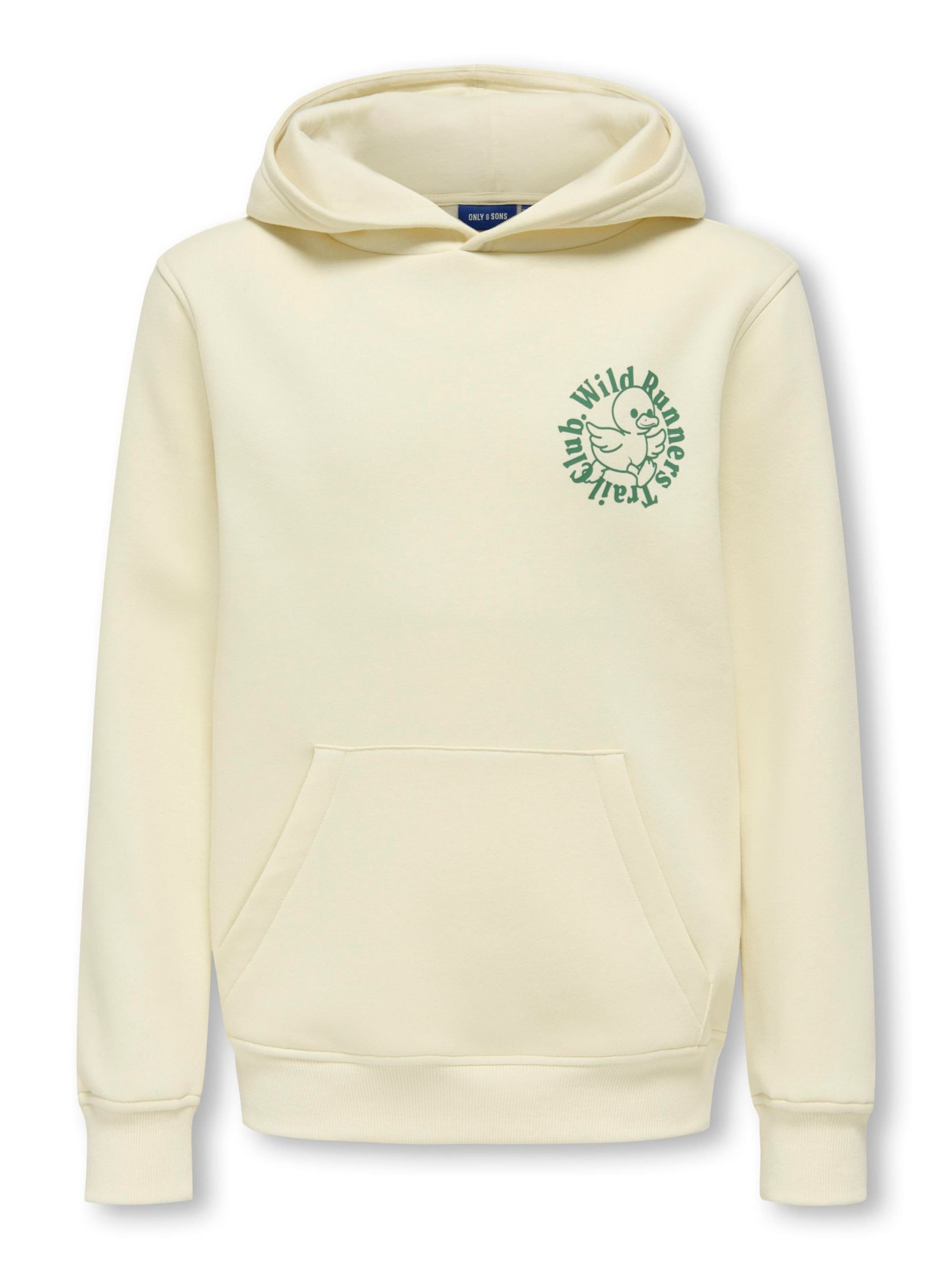 Only & Sons Junior Толстовка 'OSJDANIEL' в бежевом цвете — фото 2