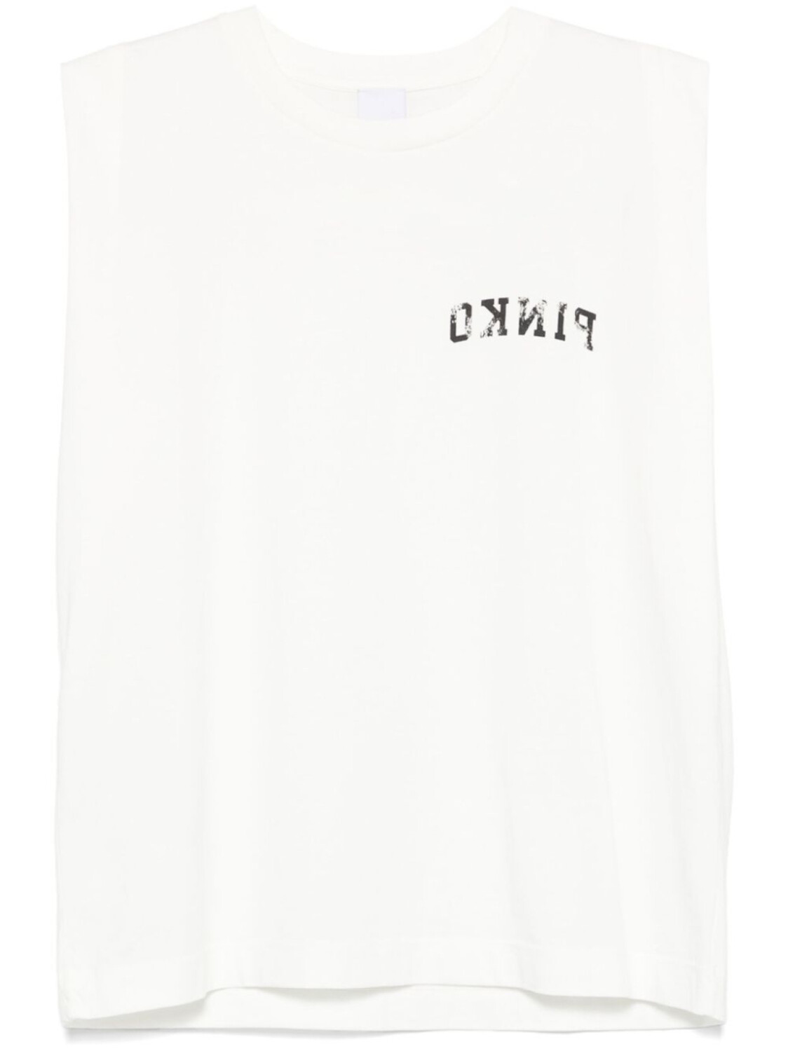 

PINKO топ с логотипом, белый
